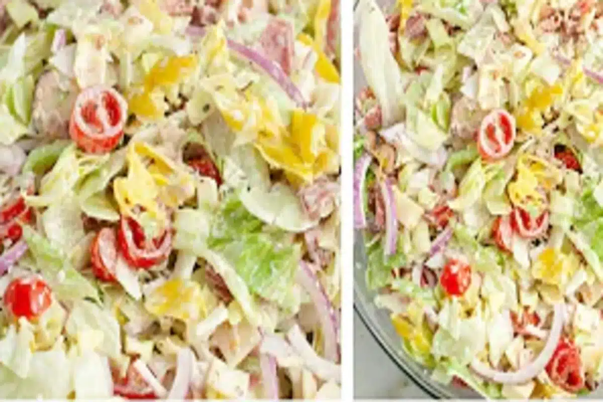 chopped salad, Italian salad, low-carb salad, sandwich salad, TikTok salad