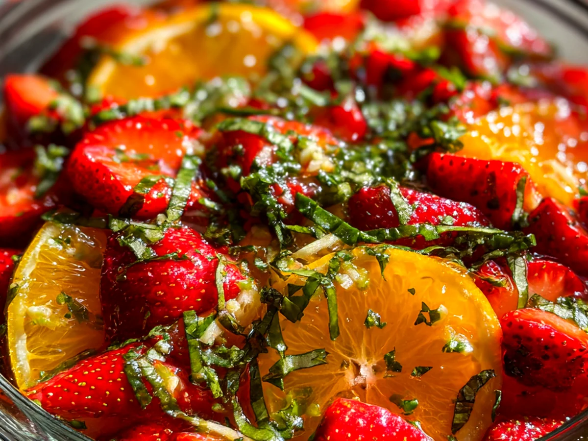 Tasty Zesty Citrus Basil Strawberry Bliss Preserve