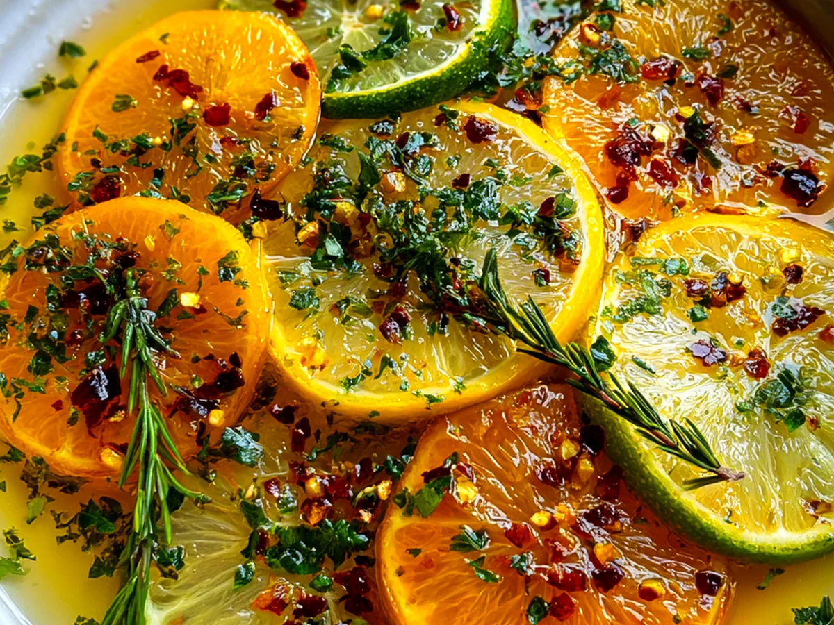Perfect Citrus Herb Bliss: Zesty Infused Vinegar