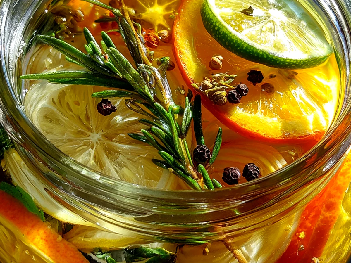 Amazing Zesty Citrus Herb Vinegar Elixir