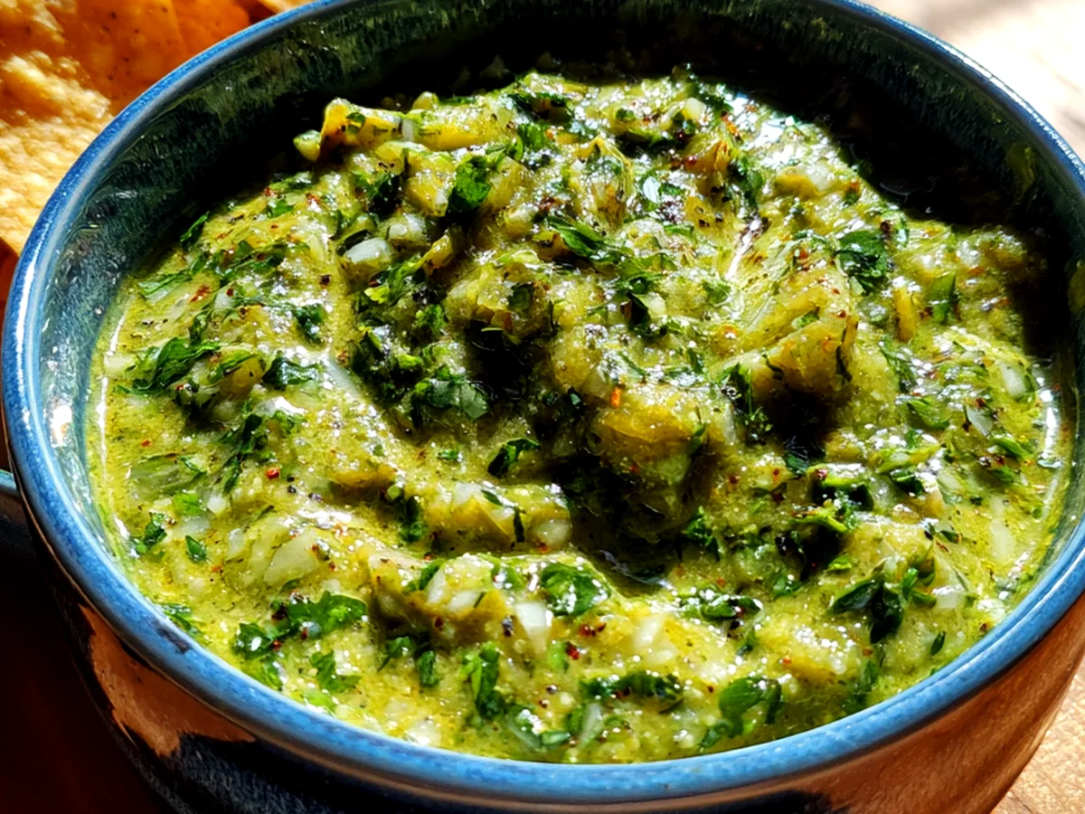 Heavenly Zesty Cilantro Lime Salsa Verde Delight