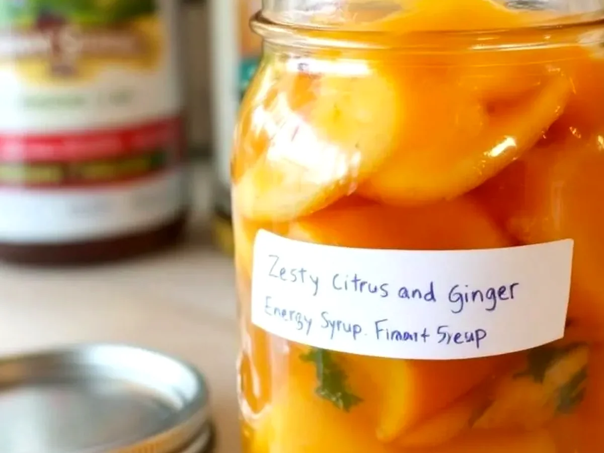 Energizing Citrus Ginger Syrup for a Zesty Boost