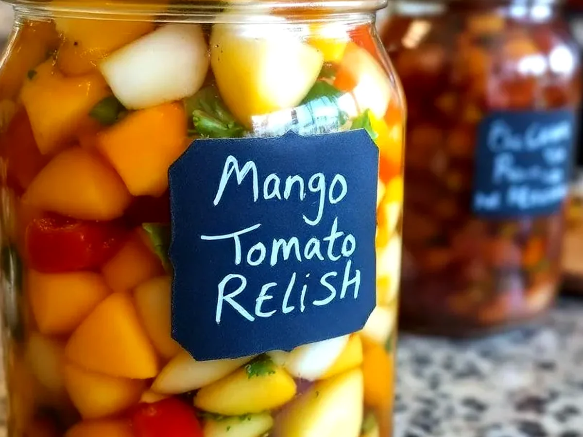 Zesty Spicy Mango Tomato Relish Delight