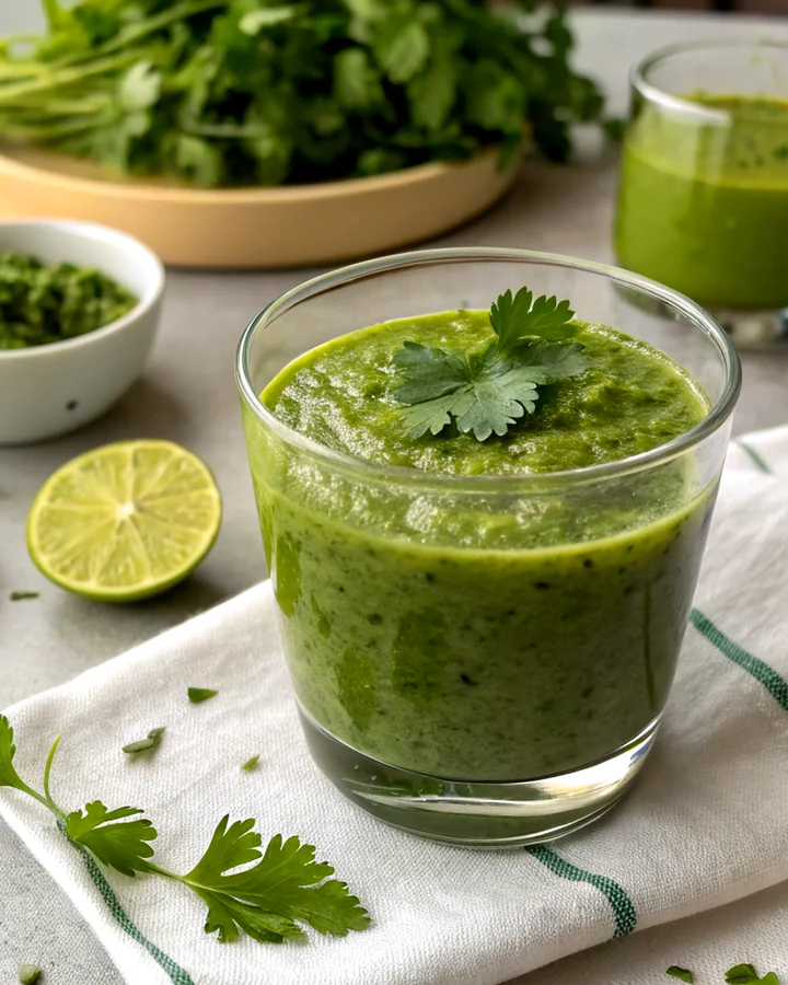 Zesty Cilantro-Lime Chutney with a Spicy Twist