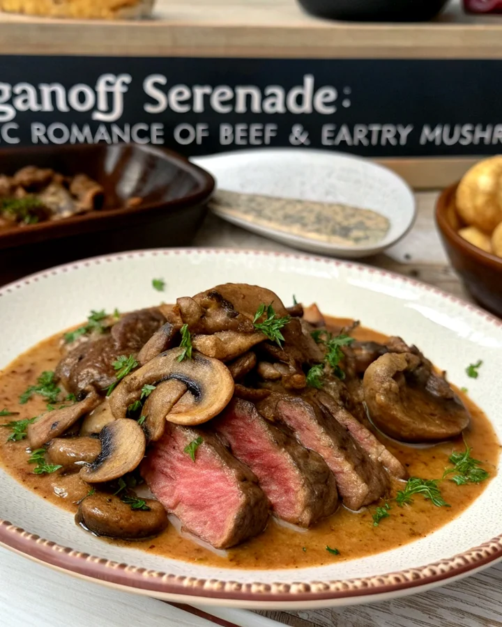 Beef and Mushroom Bliss: A Stroganoff Delight