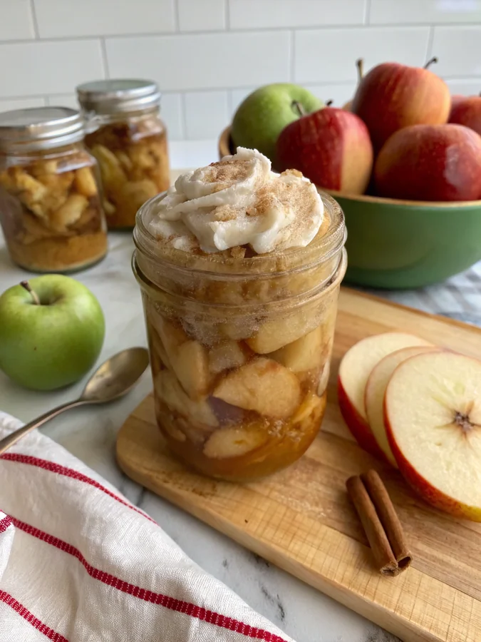 Spiced Apple Pie Filling with Dreamy Vanilla Swirl