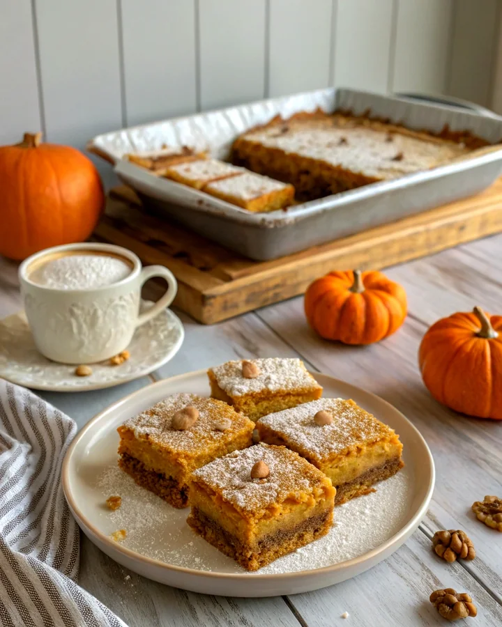 Pumpkin Bliss Bars with Creamy Frosting Delight