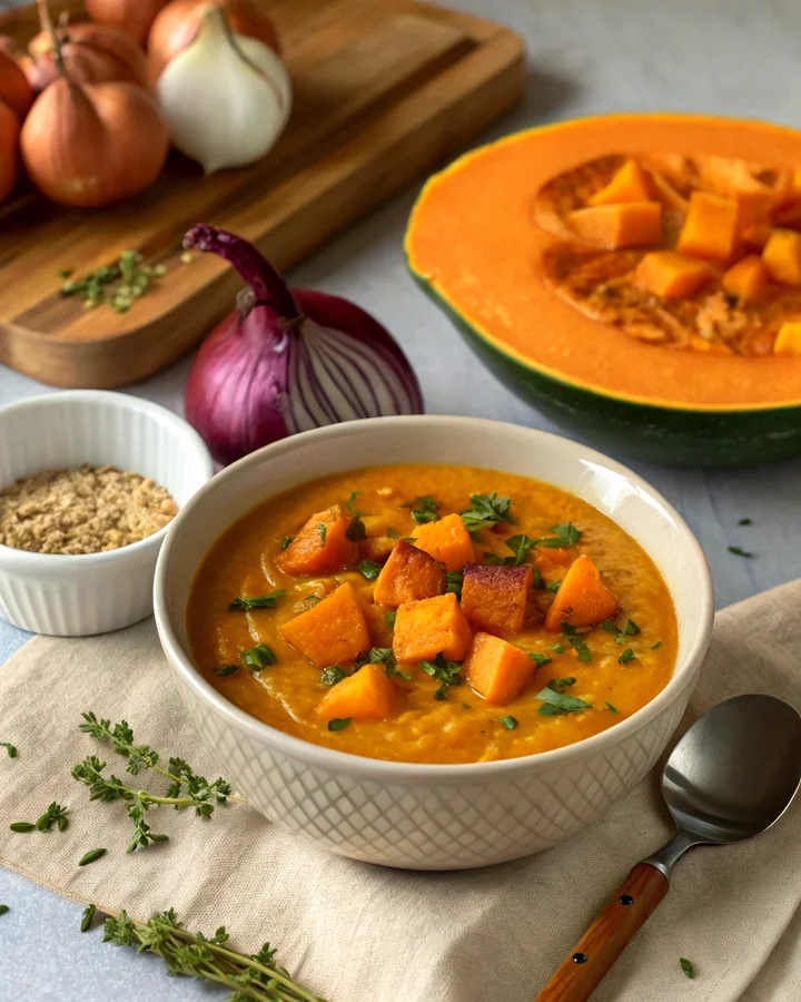 Harvest Comfort: Butternut Soup & Sage Cornbread Delight
