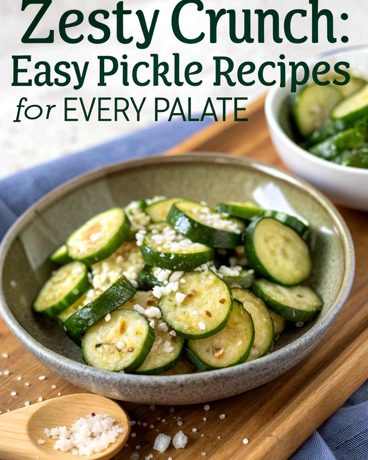 Zesty Crunch: Quick & Easy Pickles for Every Taste