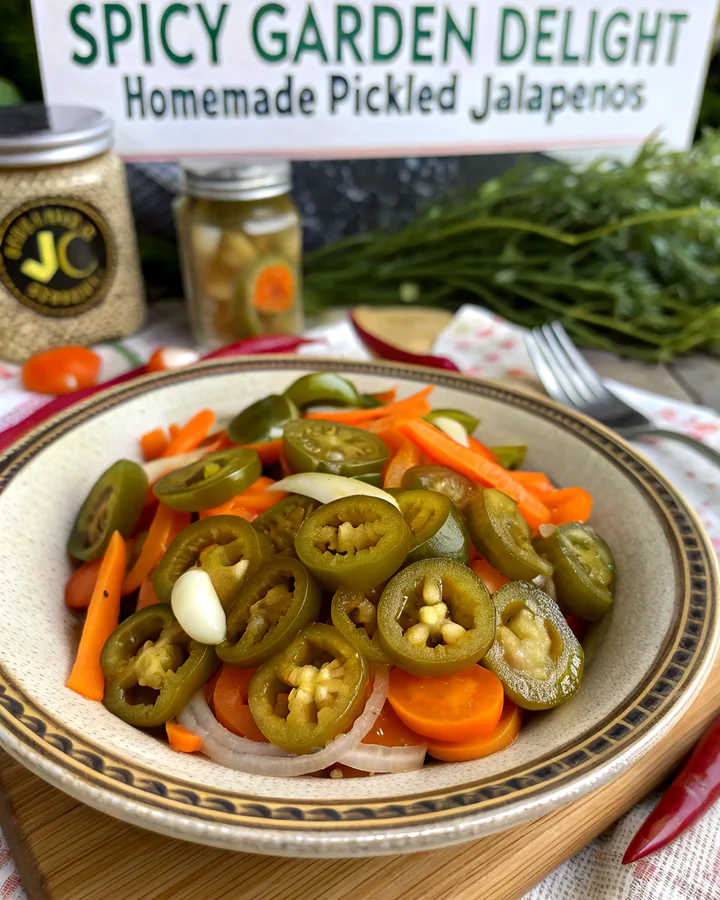 Zesty Pickled Jalapenos with Garden Fresh Crunch