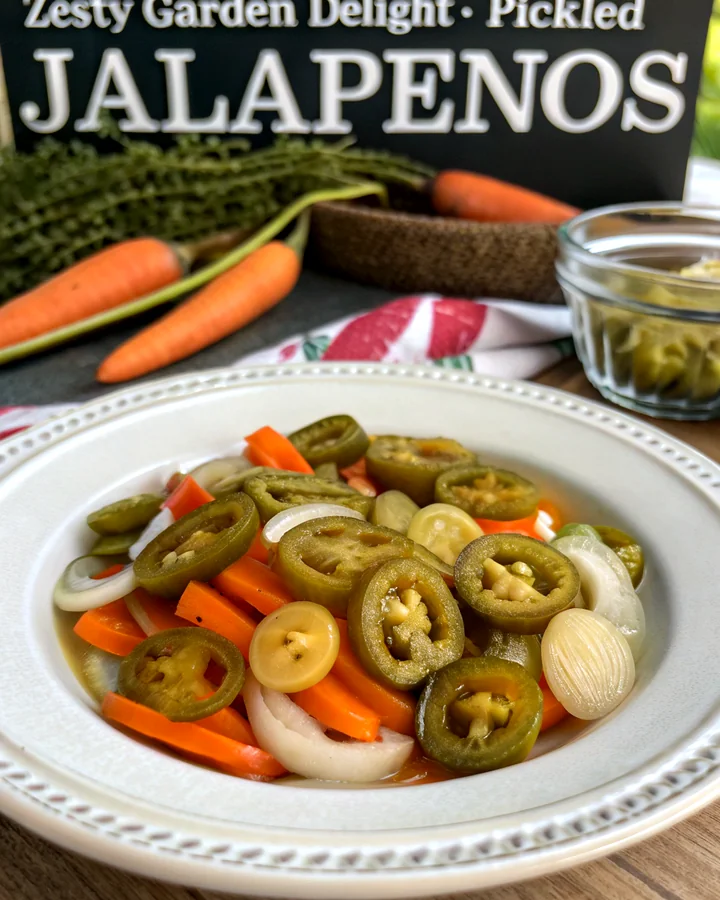 Zesty Pickled Jalapenos with Garden Fresh Crunch