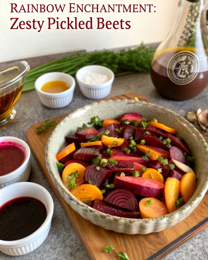 Zesty Pickled Beets: A Colorful Crunch of Flavor