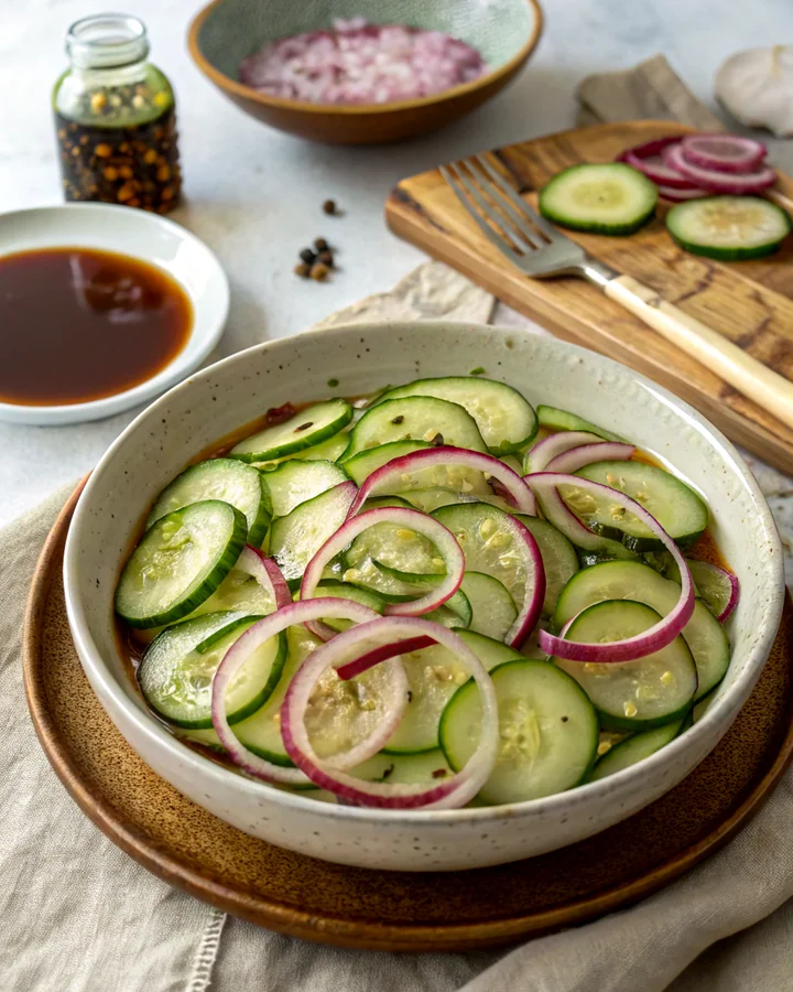 Zesty Pickled Cucumbers & Onions: A Crisp Refreshing Treat