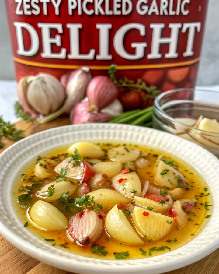 Zesty Garlic Pickles: A Flavorful Crunch in Every Bite