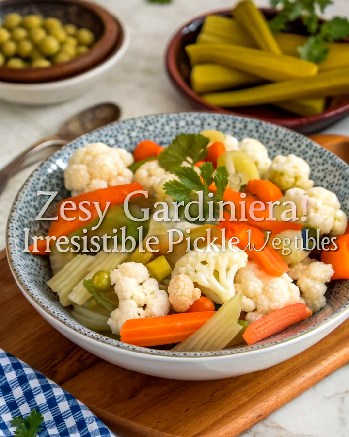 Zesty Giardiniera: Crunchy Pickled Veggie Delight