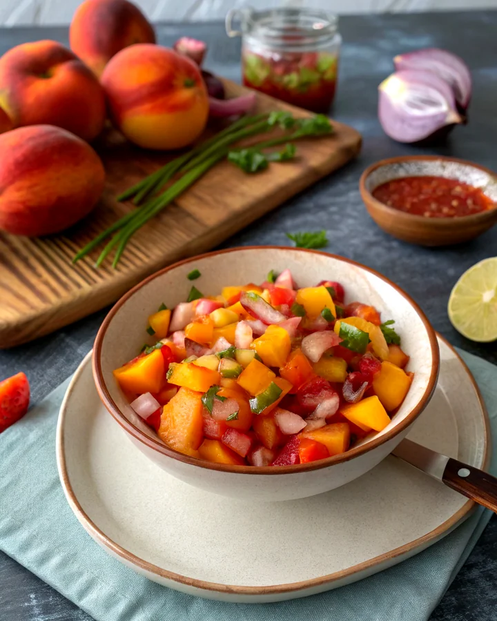 Peachy Pepper Salsa: A Sweet & Spicy Treat
