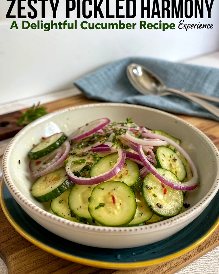 Zesty Pickled Cucumbers: A Refreshing Side Dish Delight