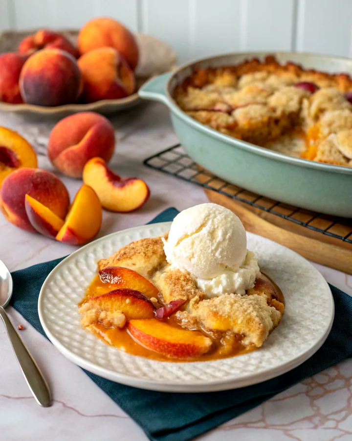 Peach Paradise: Irresistible Summer Cobbler Delight